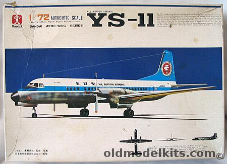 Bandai 1/72 NAMC YS-11 With Full Interior and Ground Tug - Piedmont Air lines or ANA Airlines, 8508 plastic model kit